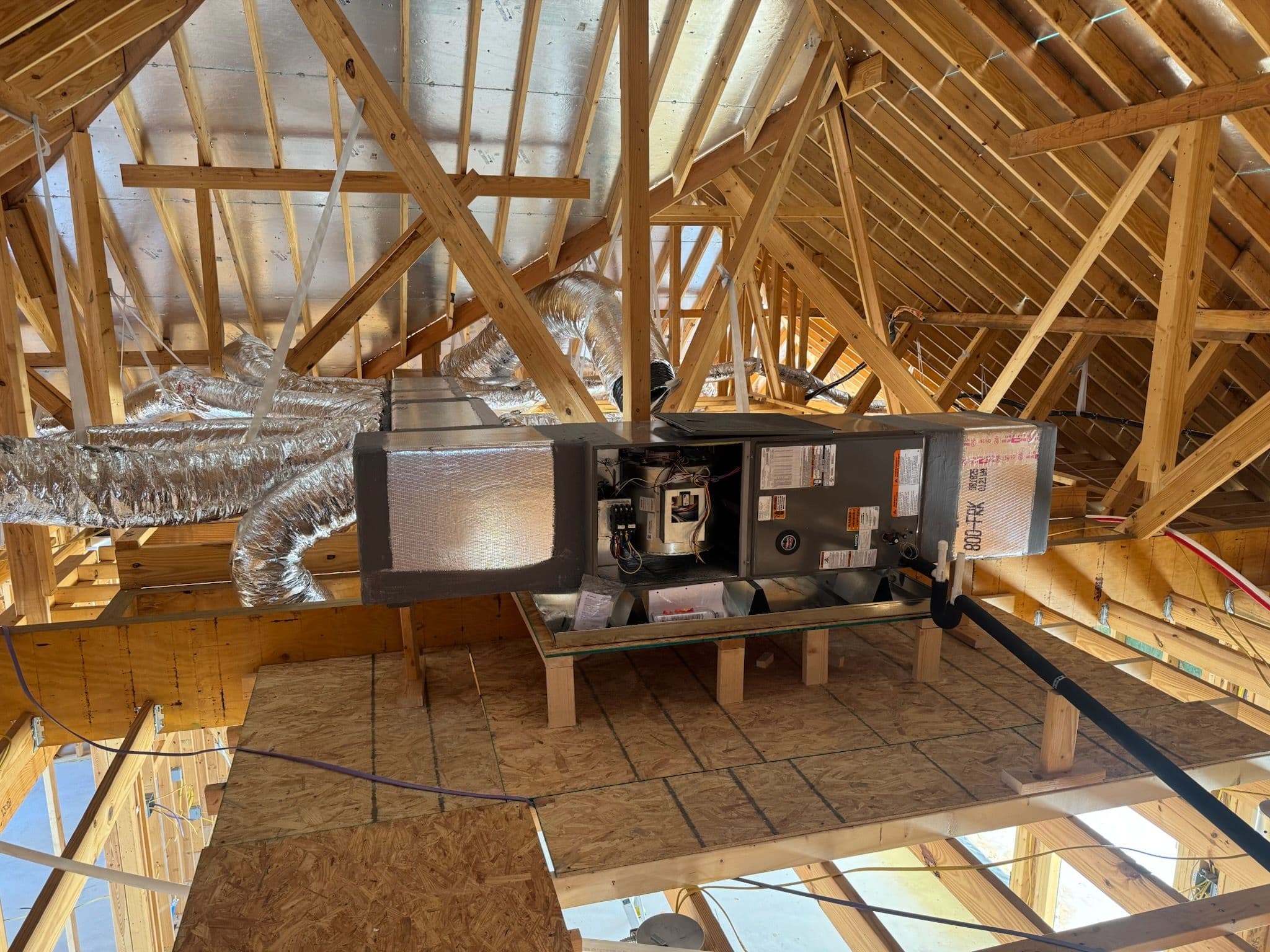 Project New Custom Home HVAC Installation by Affordable Air image