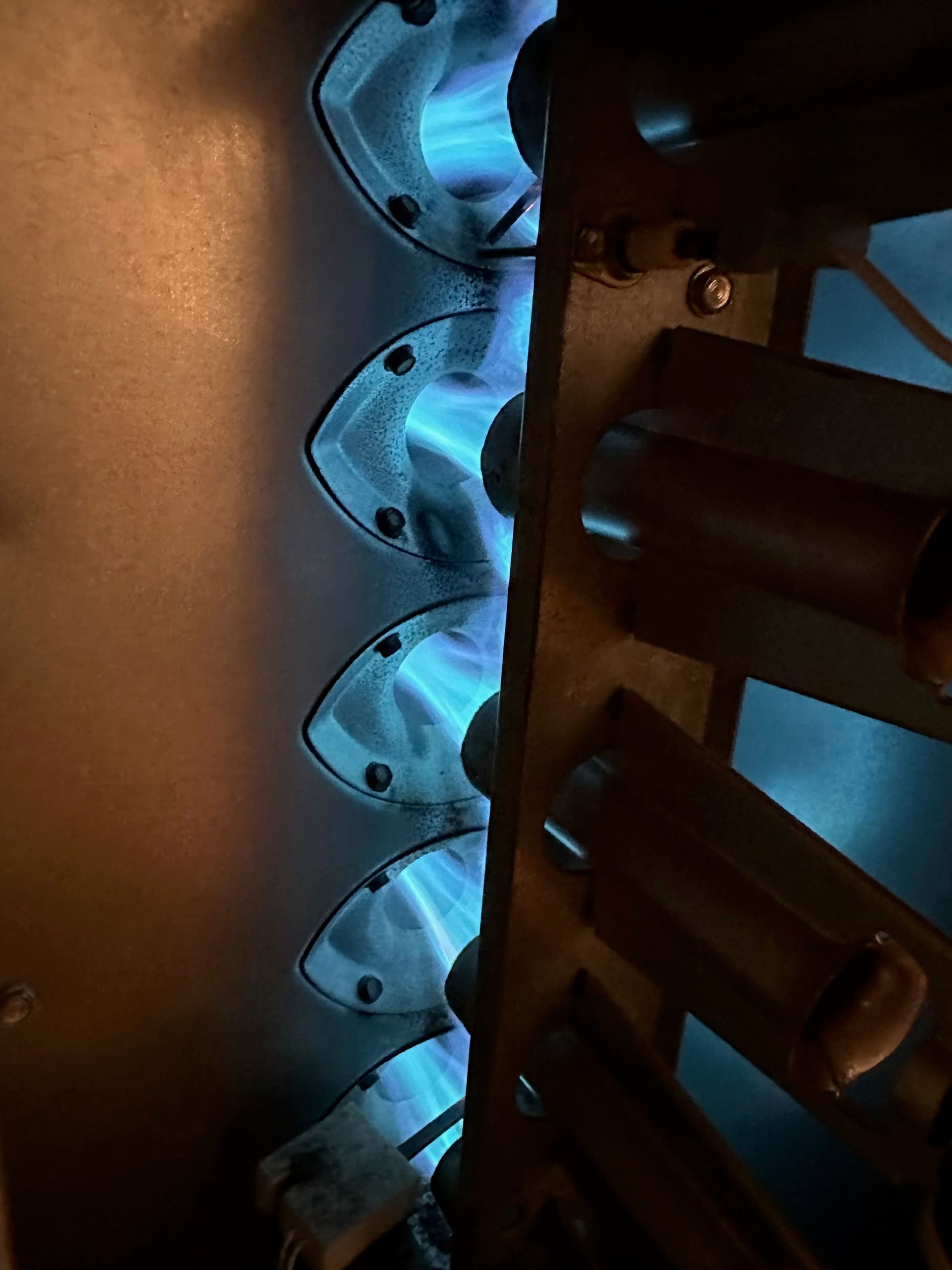 Blue Flames of a Happy Furnace image