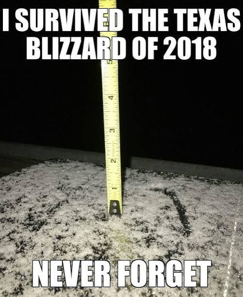 Laughing About the Texas Blizzard of 2018